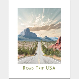 Vintage Retro Road Trip USA Nevada Poster Posters and Art